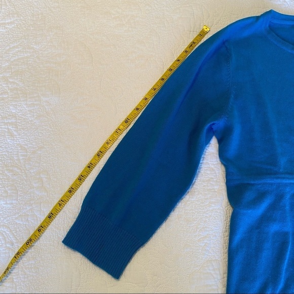 L.L. Bean Cotton Angora Blend Blue Sweater - S - Picture 11 of 13